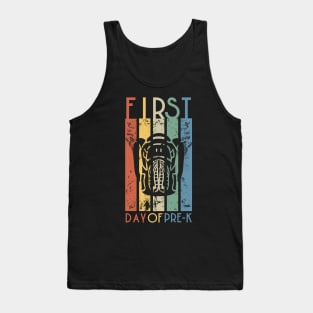 First Day of Pre-K Vintage Style Tank Top